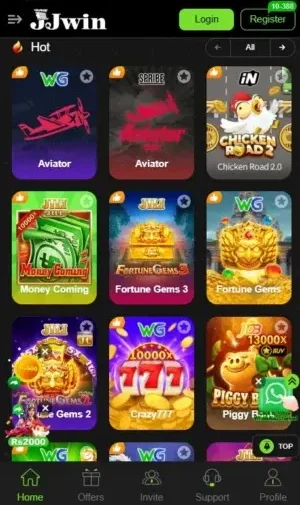 JJ Win Game Download APK Interface Image